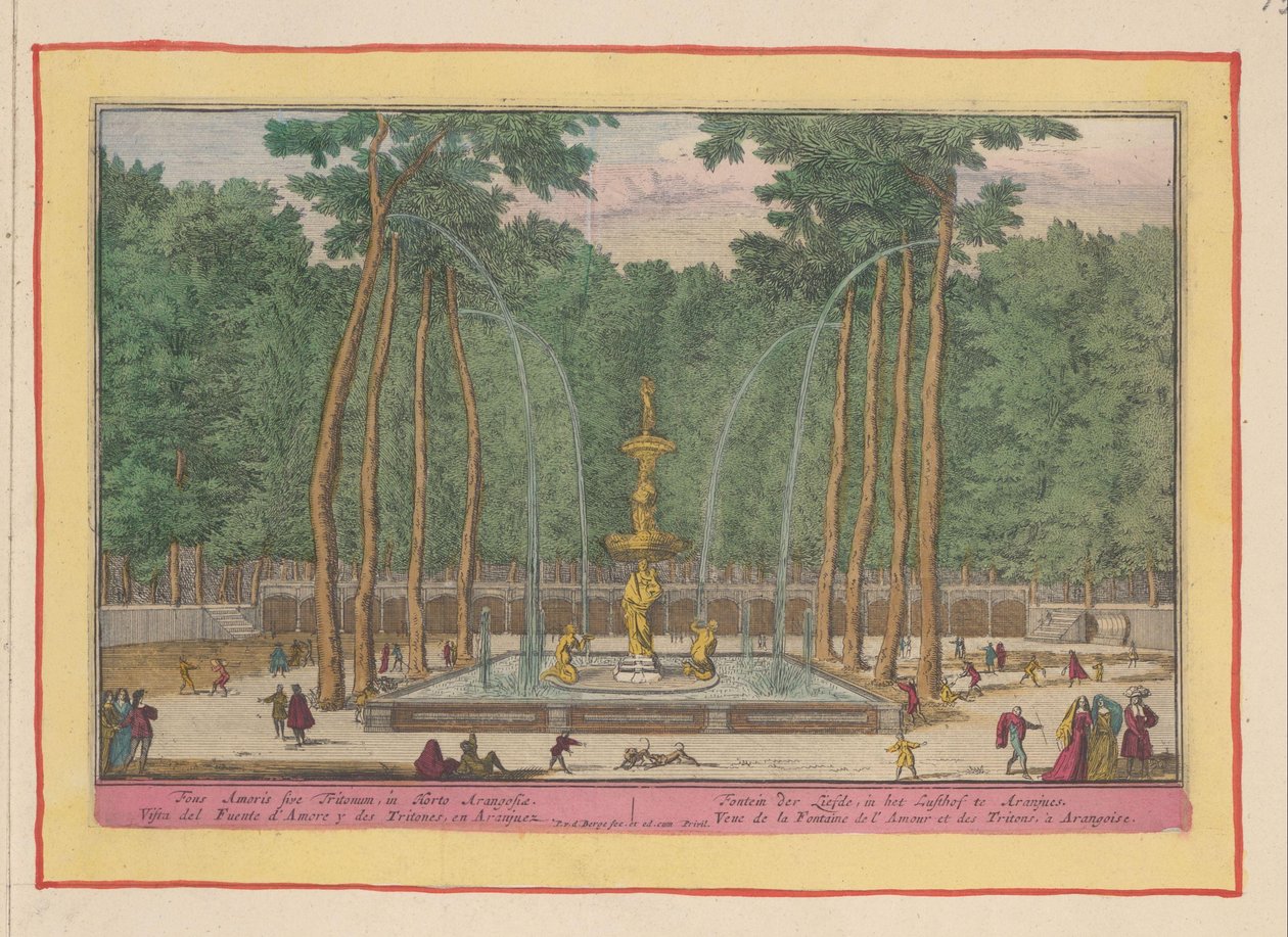 Fontein van de liefde in Aranjuez door Pieter van den Berge