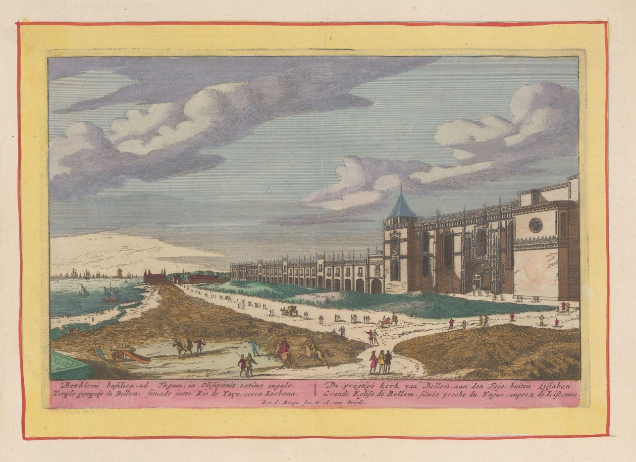 Gezicht op het Hiëronymus Klooster in Belém door Pieter van den Berge
