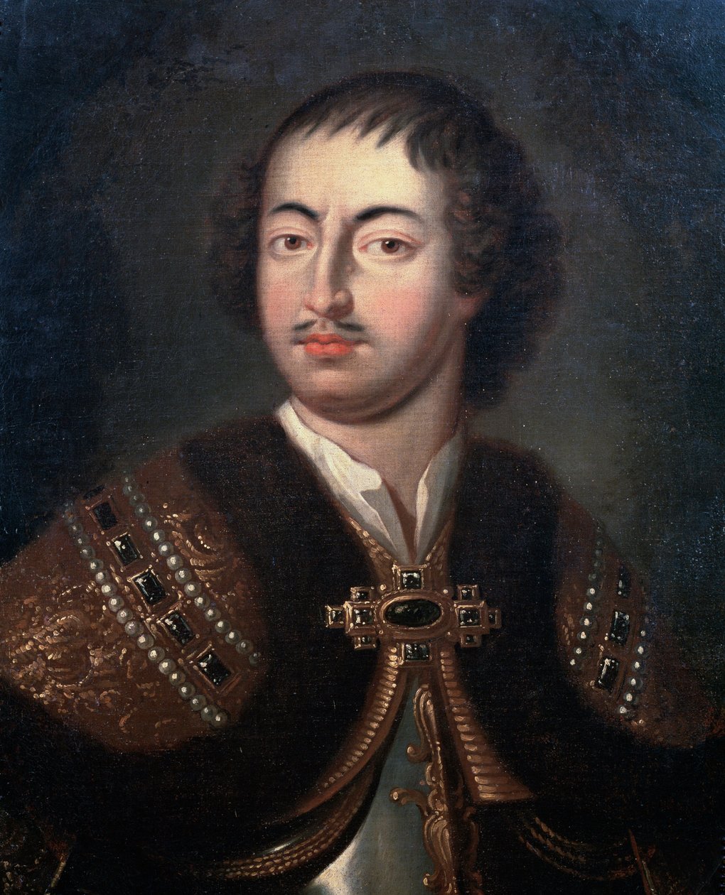 Portret van Russische keizer Peter de Grote door Pieter van der (after) Werff