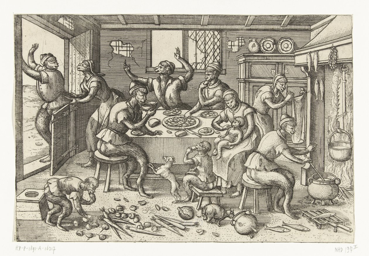 Magere keuken door Pieter van der Borcht (I)