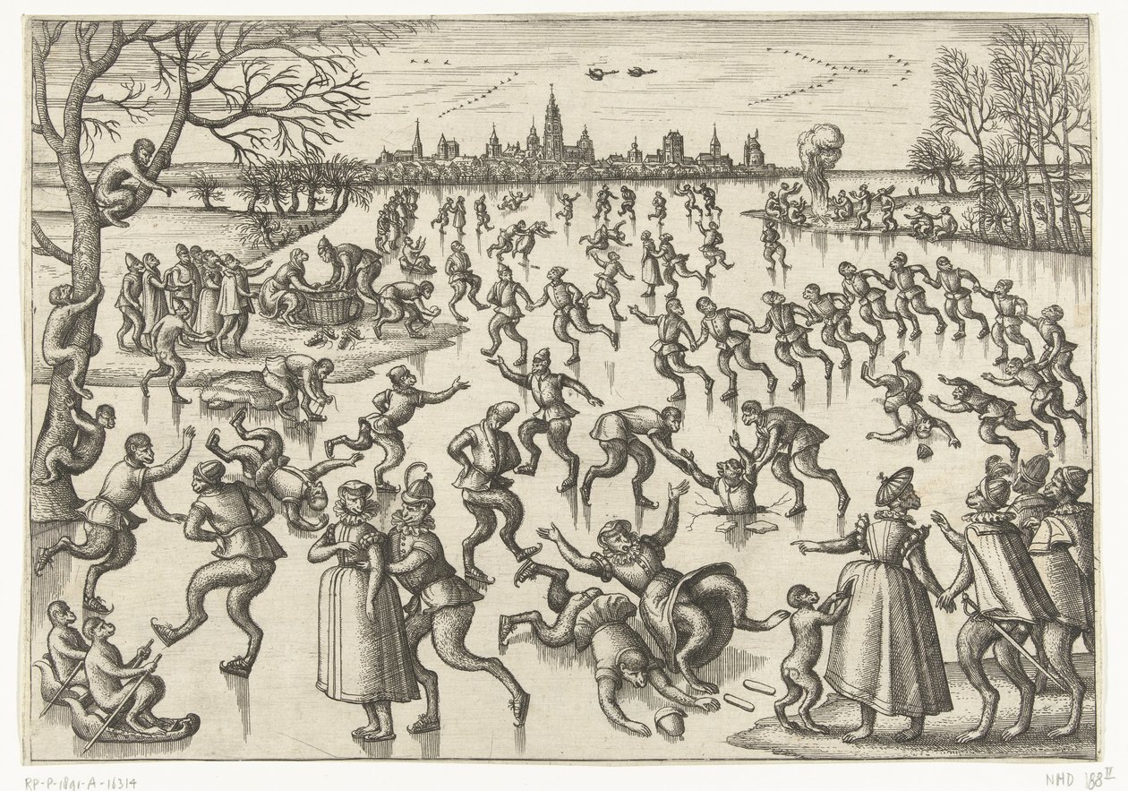 Schaatsenrijden door Pieter van der Borcht (I)