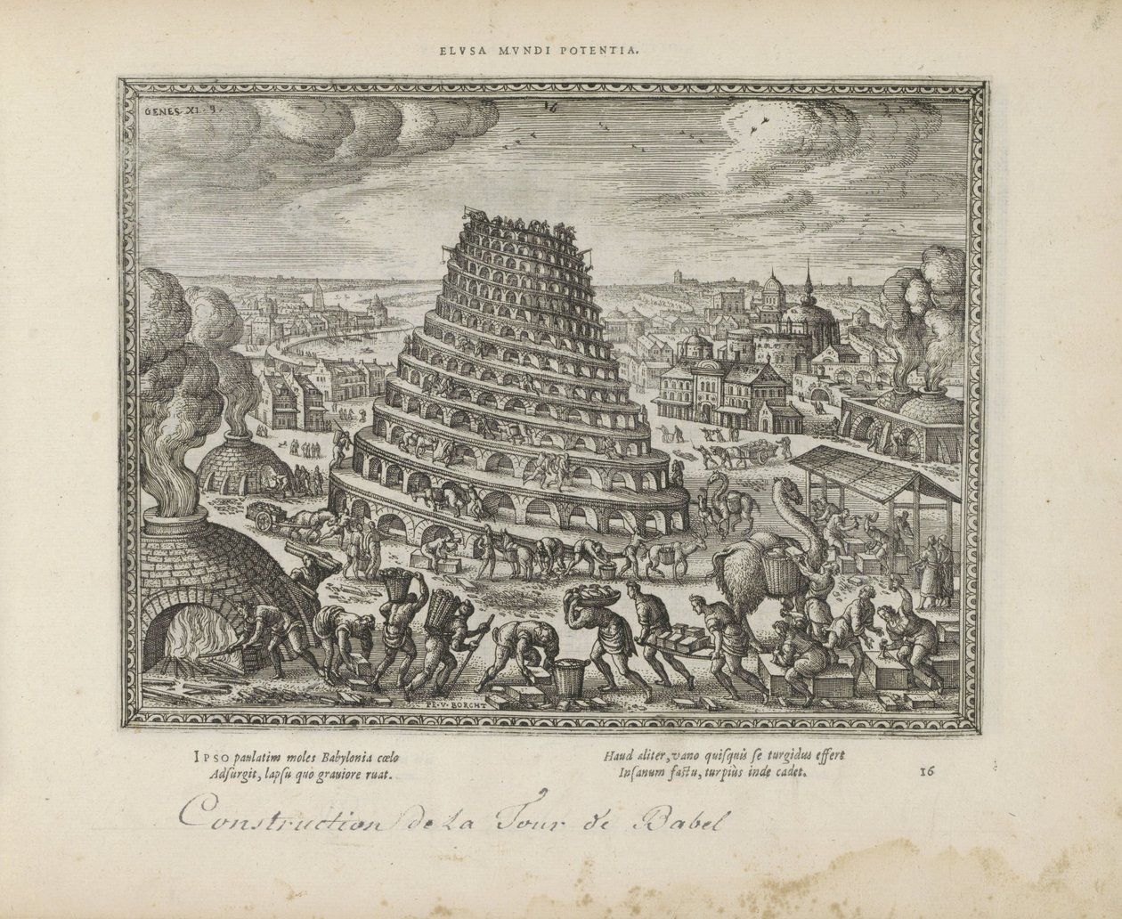 Toren van Babel door Pieter van der Borcht (I)