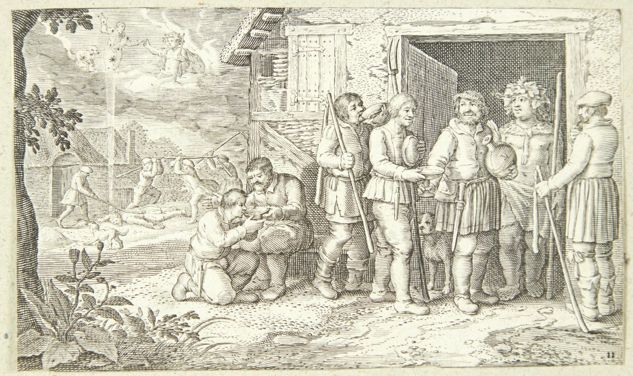 Jakob en het gespikkelde vee door Pieter van der Borcht