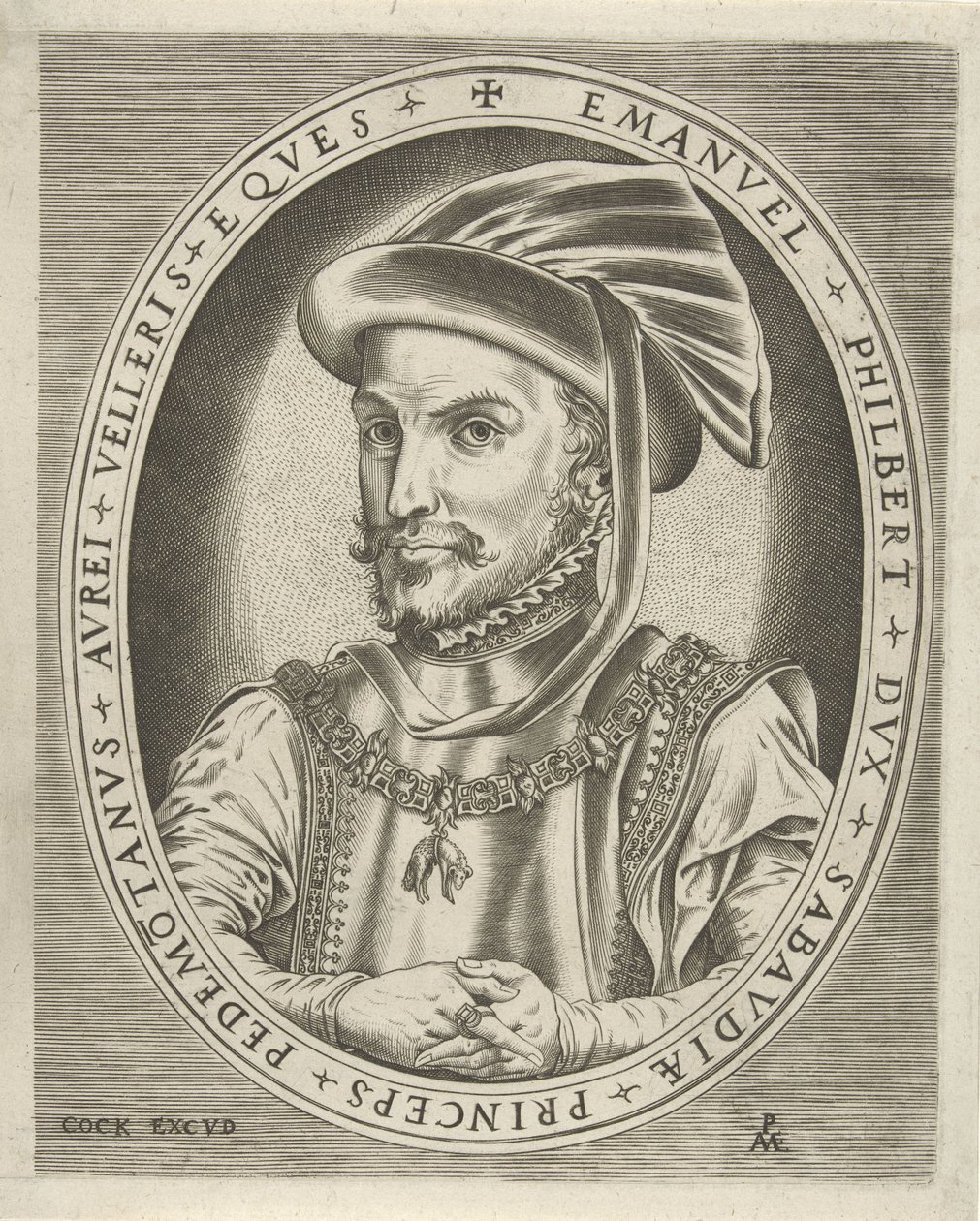 Portret van Emanuel Philibert, hertog van Savoye door Pieter van der Heyden