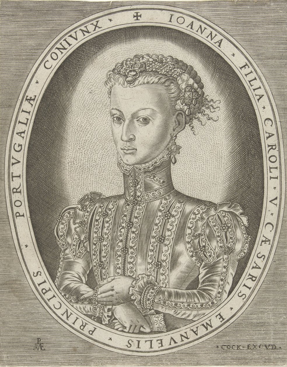 Portret van Johanna van Habsburg (Portretten van heersers) door Pieter van der Heyden