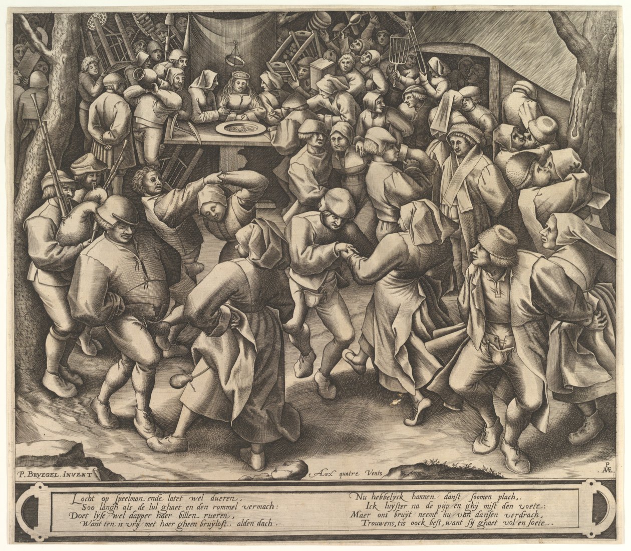 De Boerenbruiloftsdans door Pieter van der Heyden