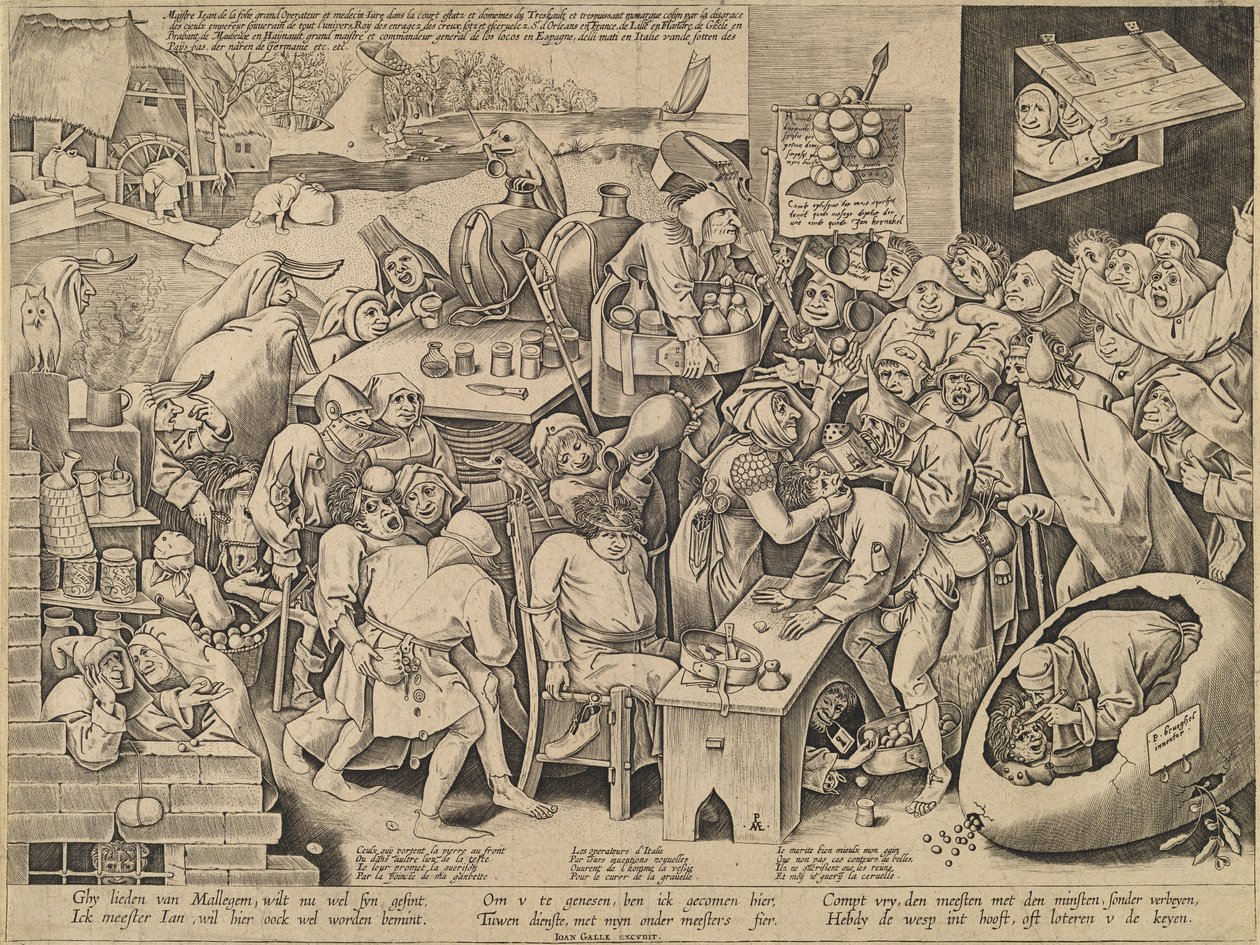 De Heks van Malleghem door Pieter van der Heyden after Pieter Bruegel the Elder