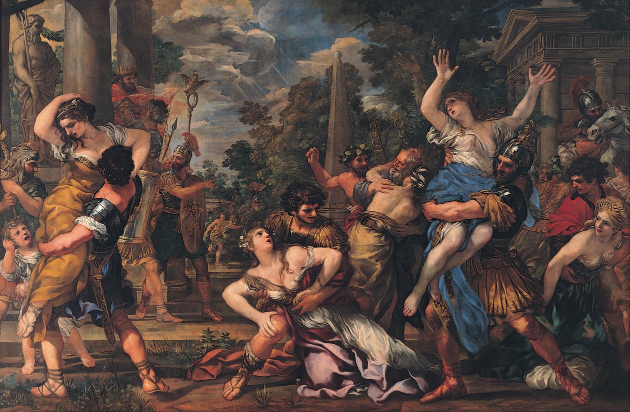 De Schaking van de Sabijnse Maagden door Pietro da Cortona