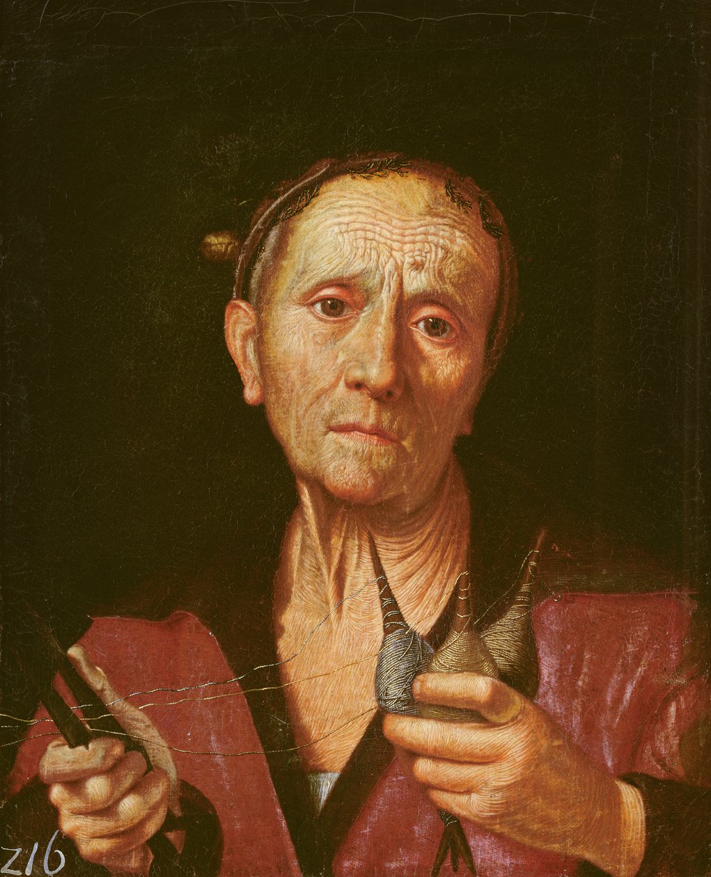 Atropos, een van de drie schikgodinnen door Pietro Bellotti