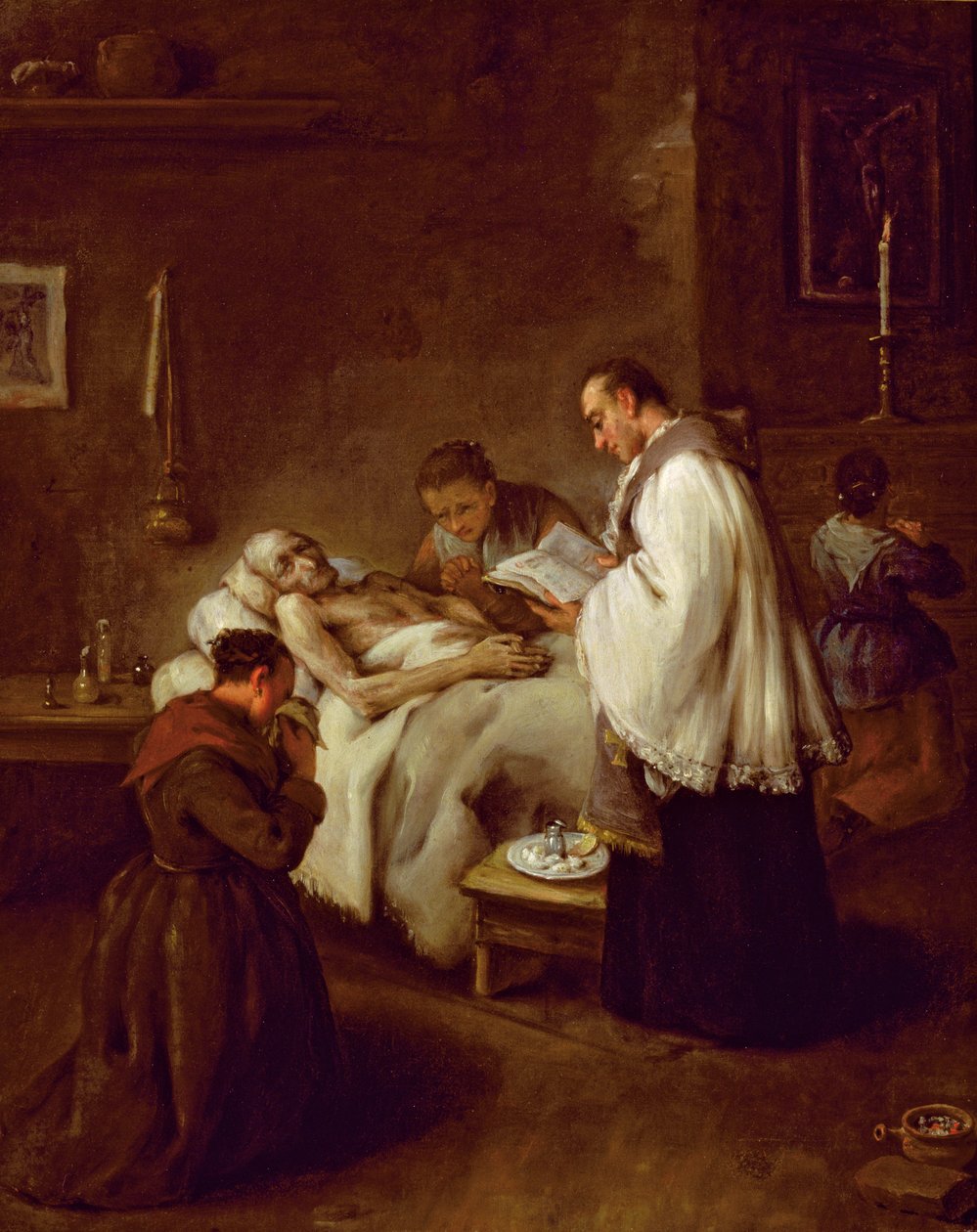 Laatste sacrament door Pietro Longhi