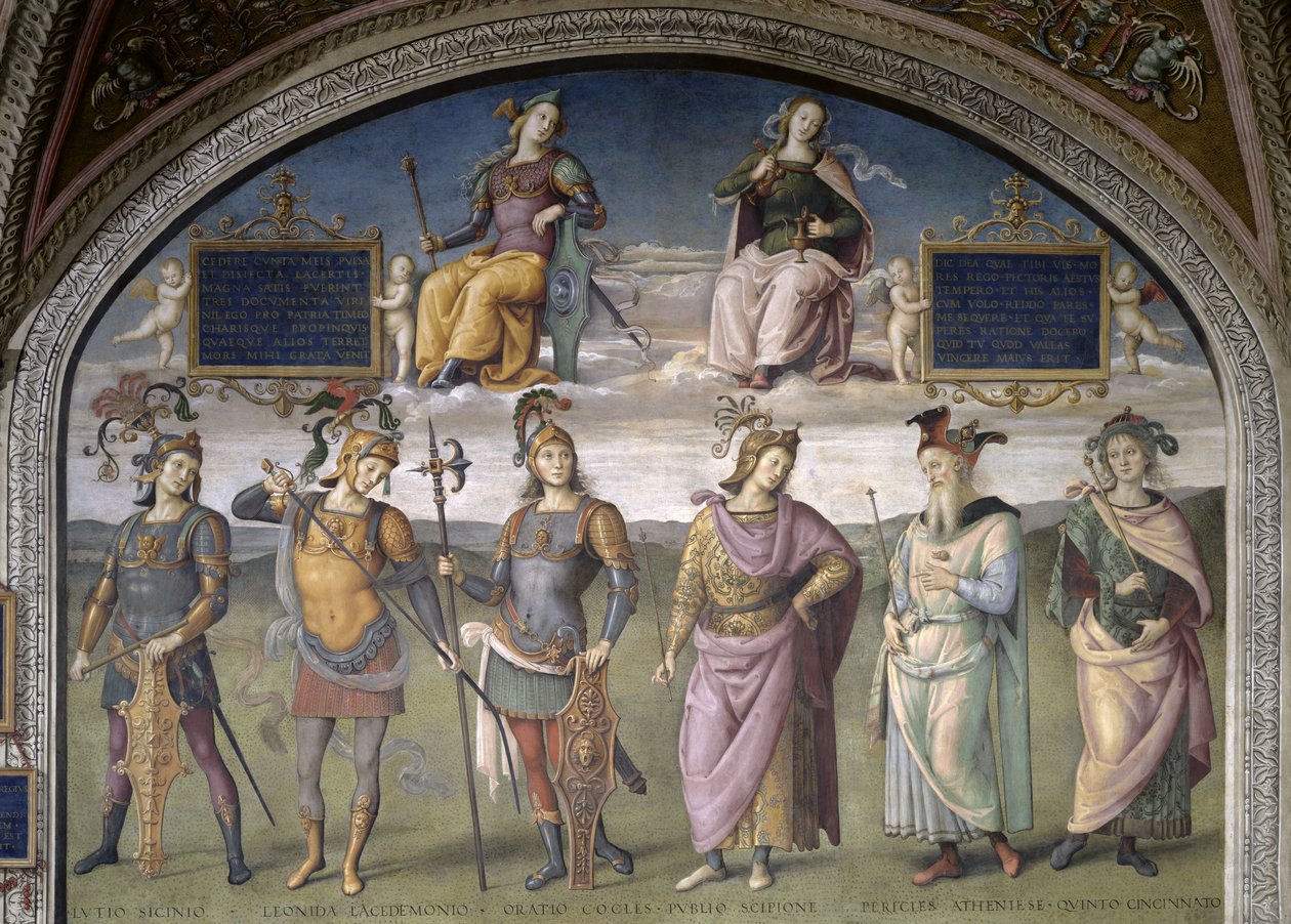 Lunet van Fortuna en Gematigdheid, uit de Sala dell