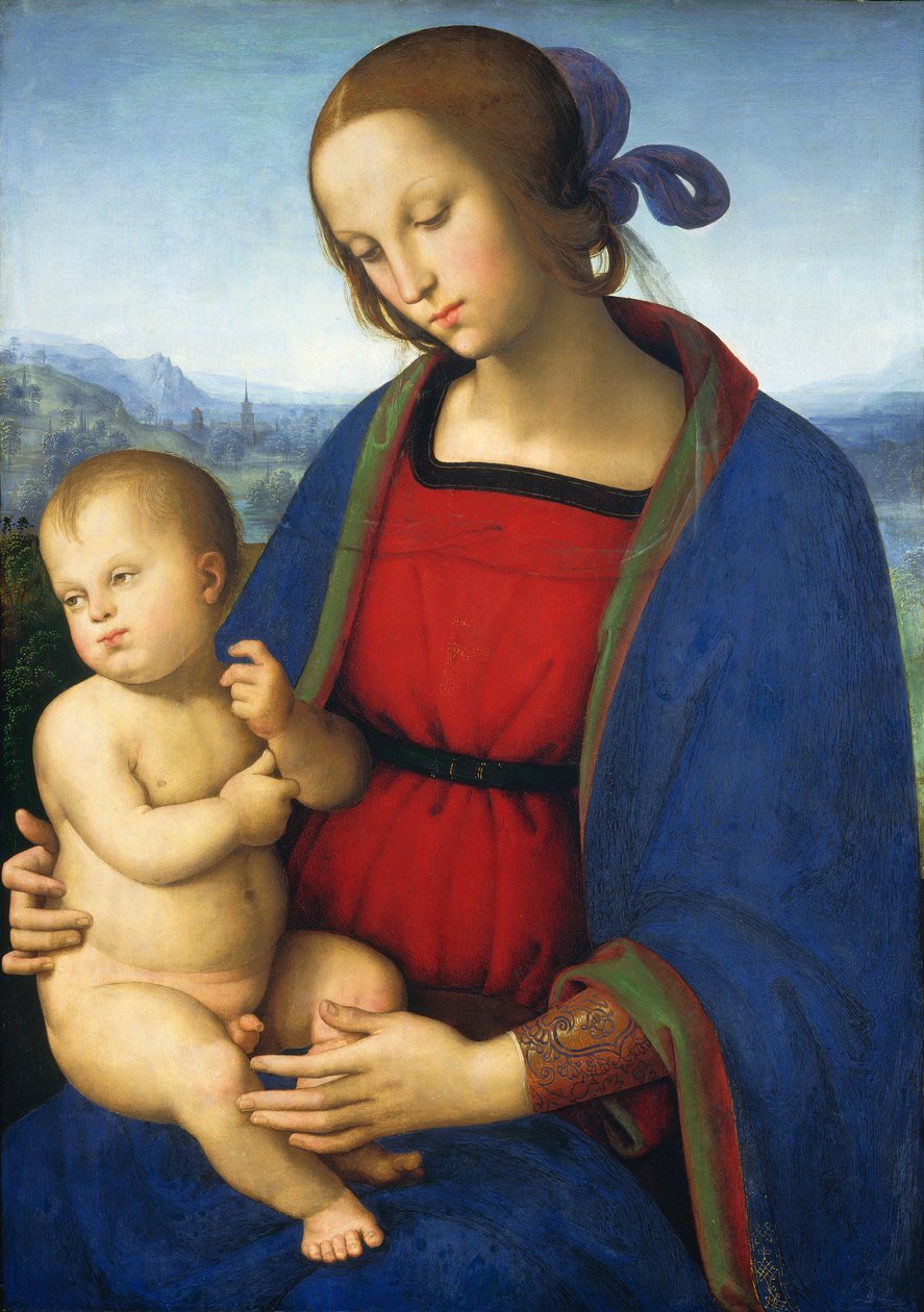 Madonna en kind door Pietro Perugino