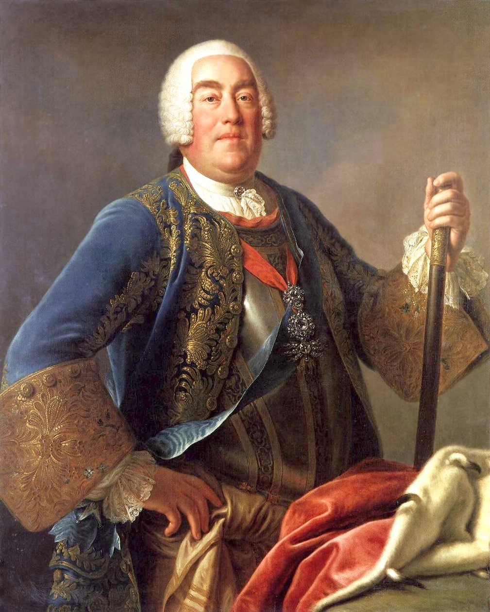 Koning Augustus III van Polen door Pietro Antonio Rotari