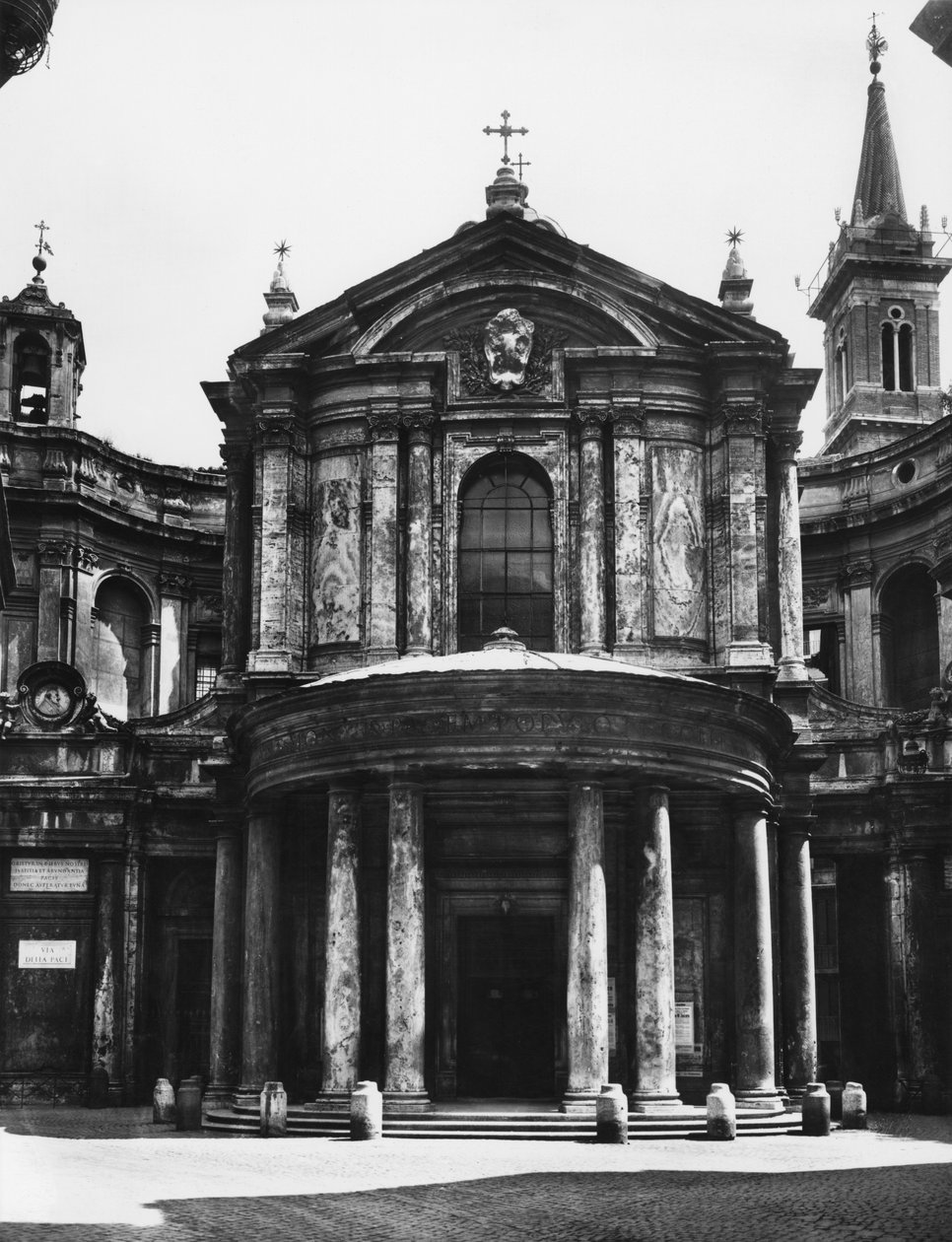 Kerk Santa Maria della Pace, gevel, 1656 door Pietro da 1596 1669 Cortona