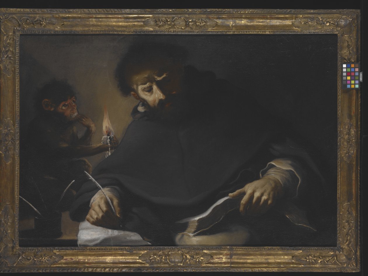 St. Dominic en de Duivel door Pietro (1605 78) Della Vecchia