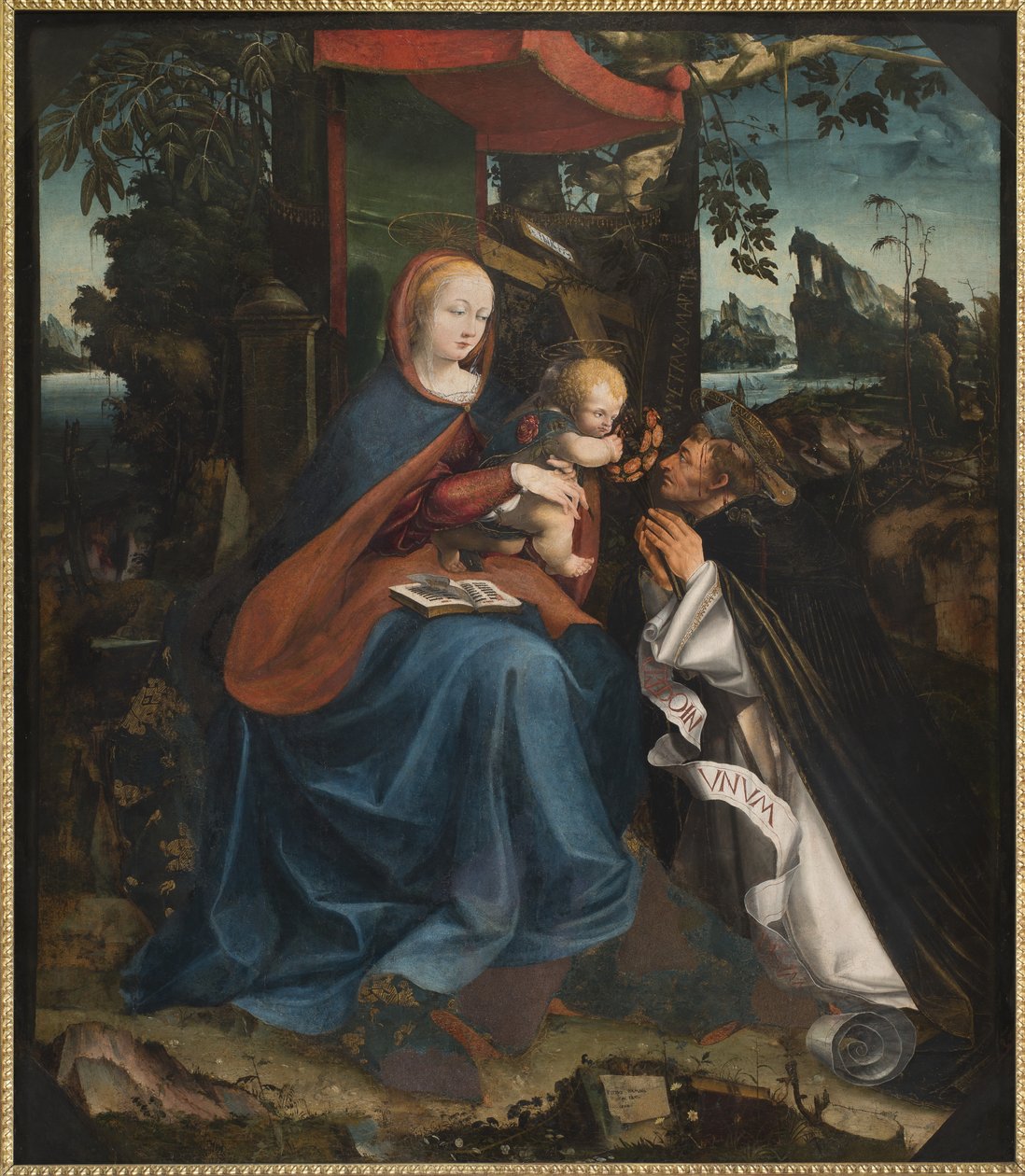 Madonna en Kind en Sint Petrus Martelaar door Pietro Grammorseo