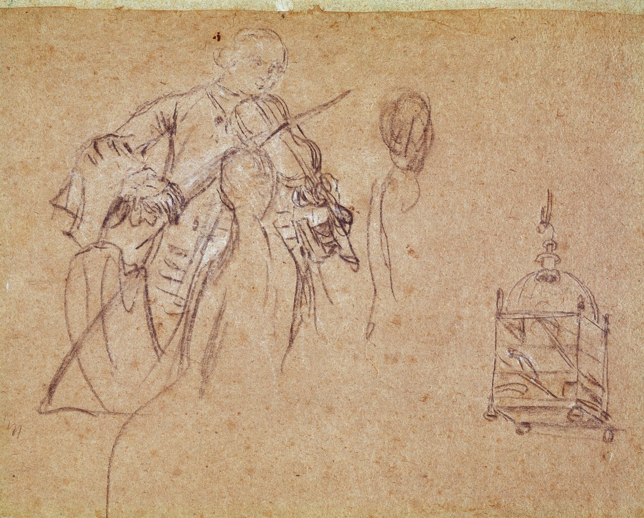 Een violist door Pietro Longhi