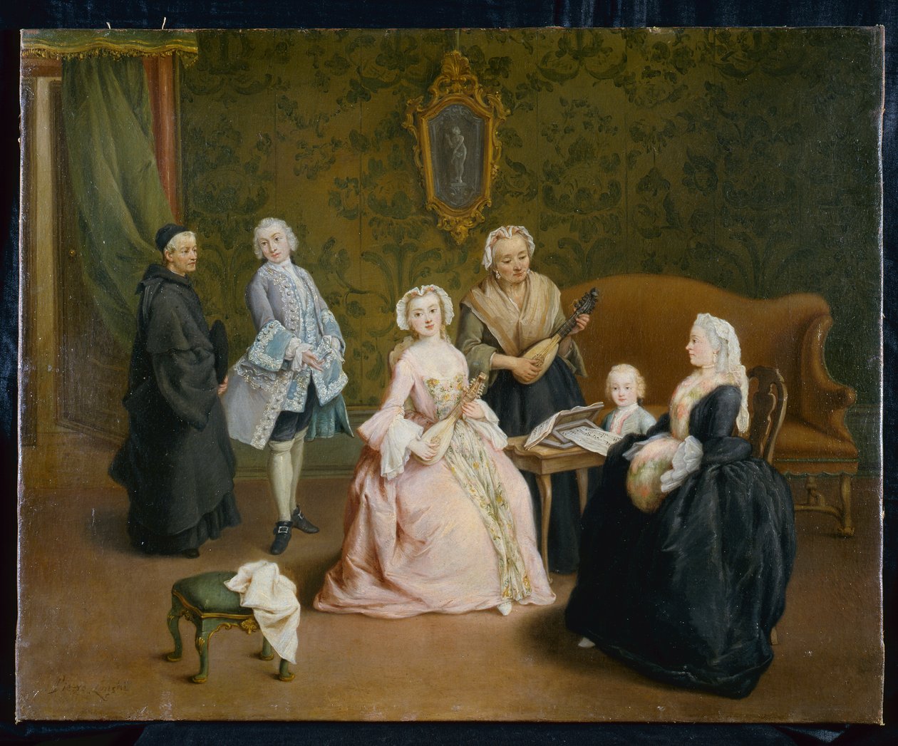 Het familieconcert door Pietro Longhi