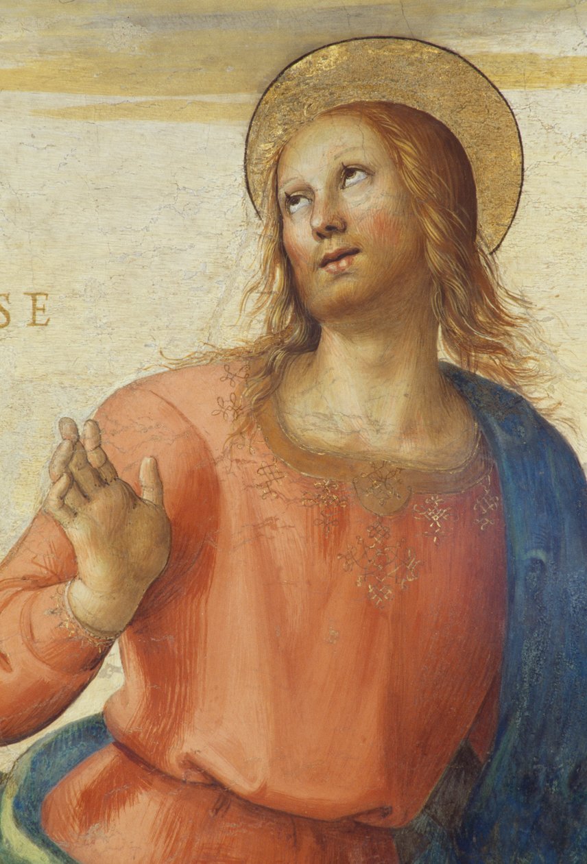 1496-1500, door Perugino, fresco, Audiëntiezaal, Collegio del Cambio, Priorspaleis, Perugia, Umbrië, Italië door Pietro Perugino