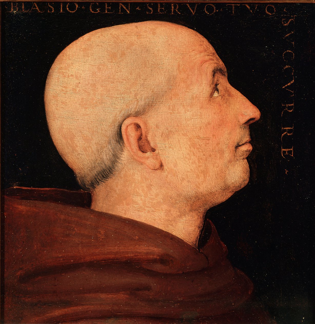 Portret van Don Biagio Milanesi, generaal van de Orde van de Abdij van Vallombrosa door Pietro Perugino