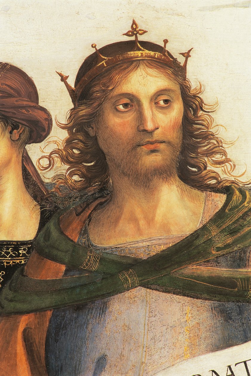 Salomo (detail) door Pietro Perugino