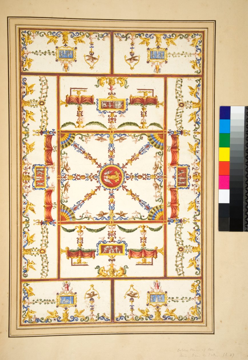 Del Palazzo di Tito gevonden in de tuin van de zeven zalen grenzend aan de Thermen op de Esquilijn door Pietro Santi Bartoli