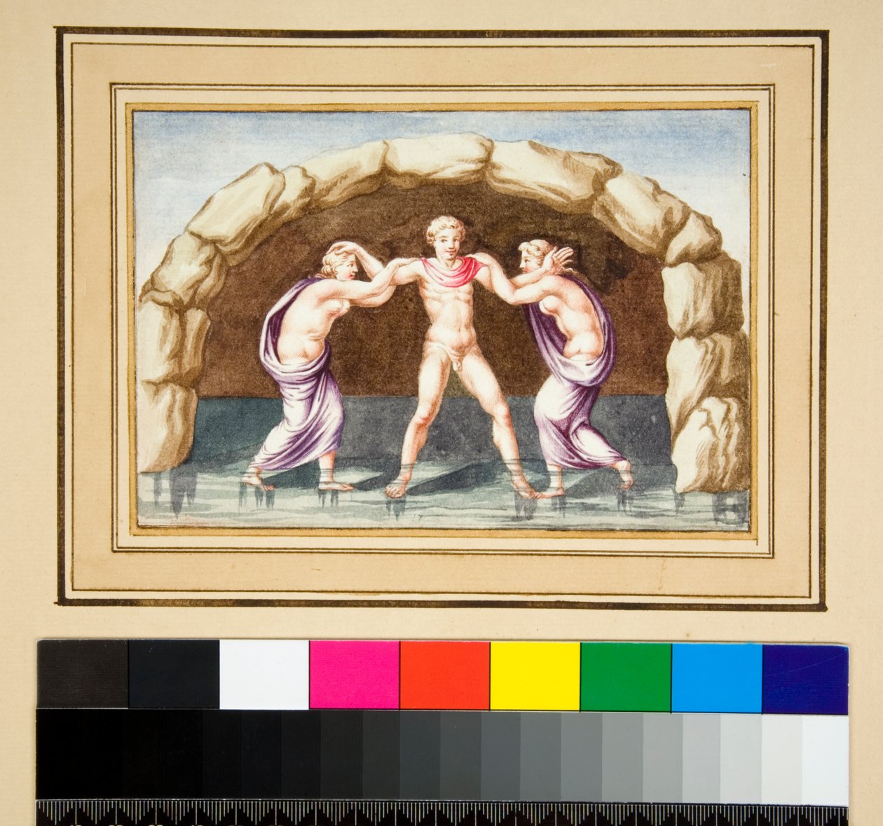 Hylas en de nimfen door Pietro Santi Bartoli