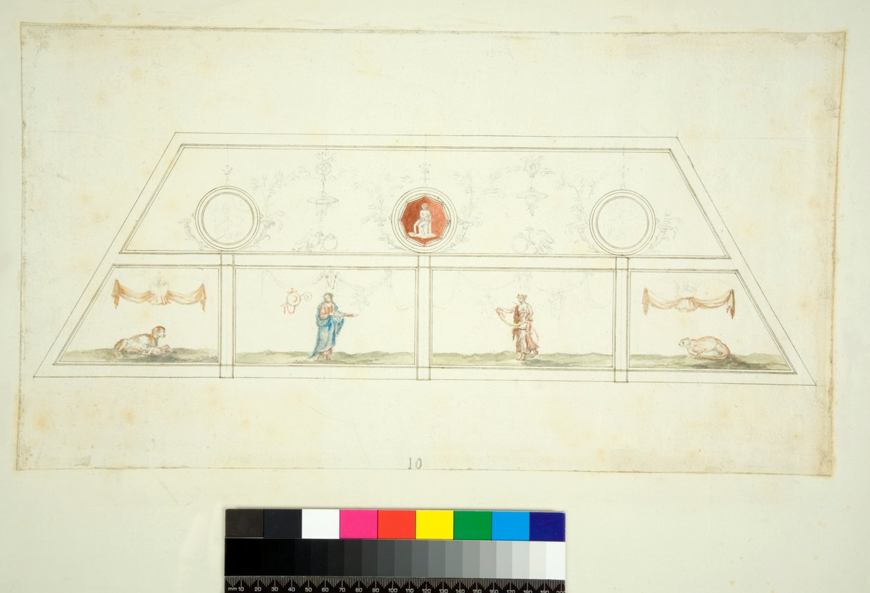 Gewelf van de Villa Madama door Pietro Santi Bartoli