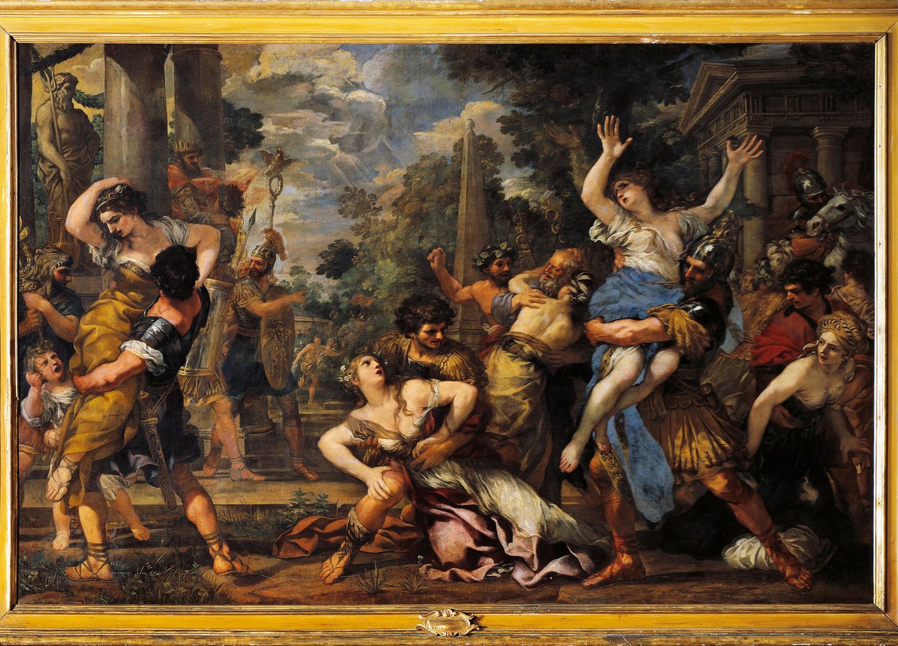 De ontvoering van de Sabijnse maagden door Pietro da Cortona