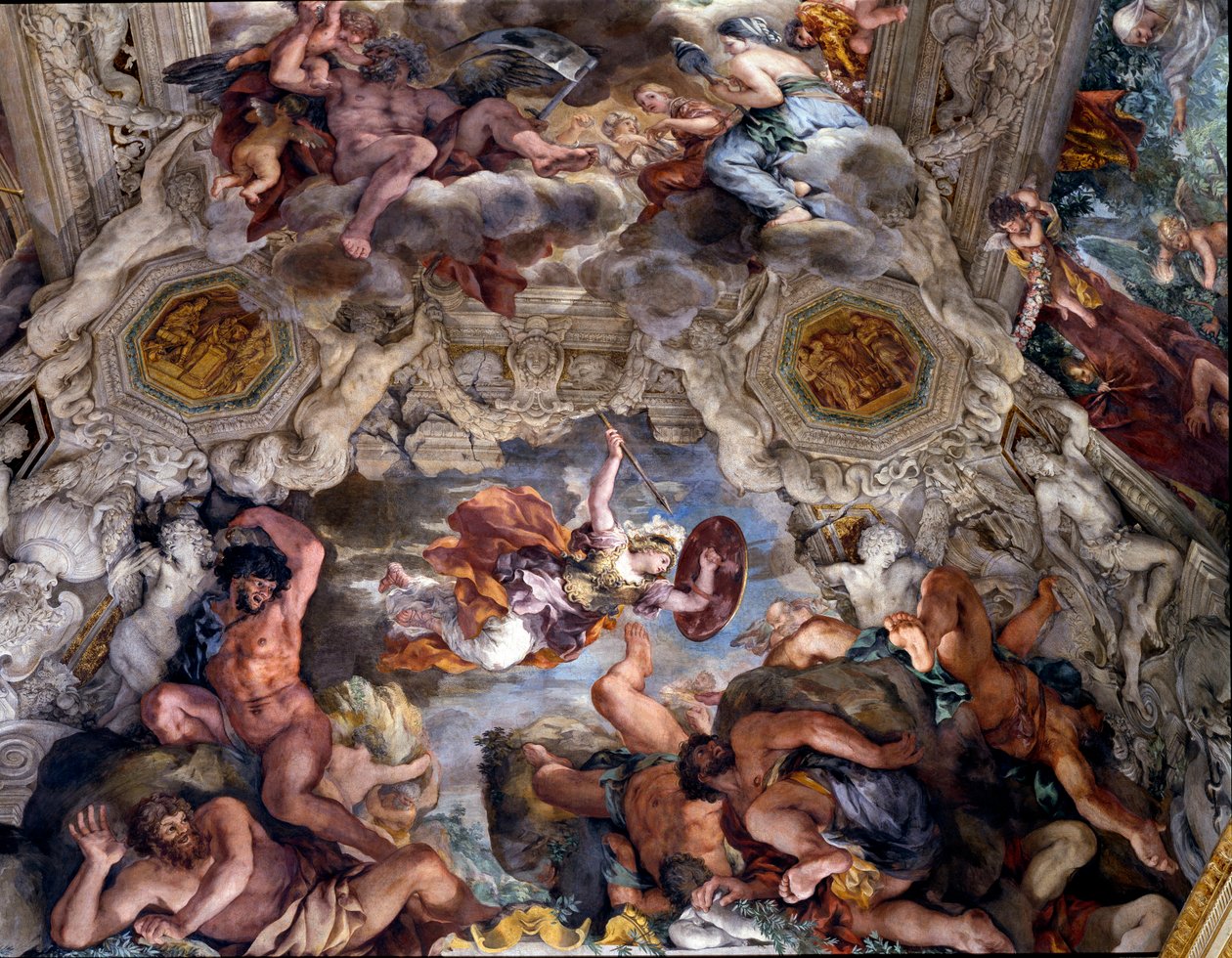 De triomf van de goddelijke voorzienigheid (detail) door Pietro da Cortona