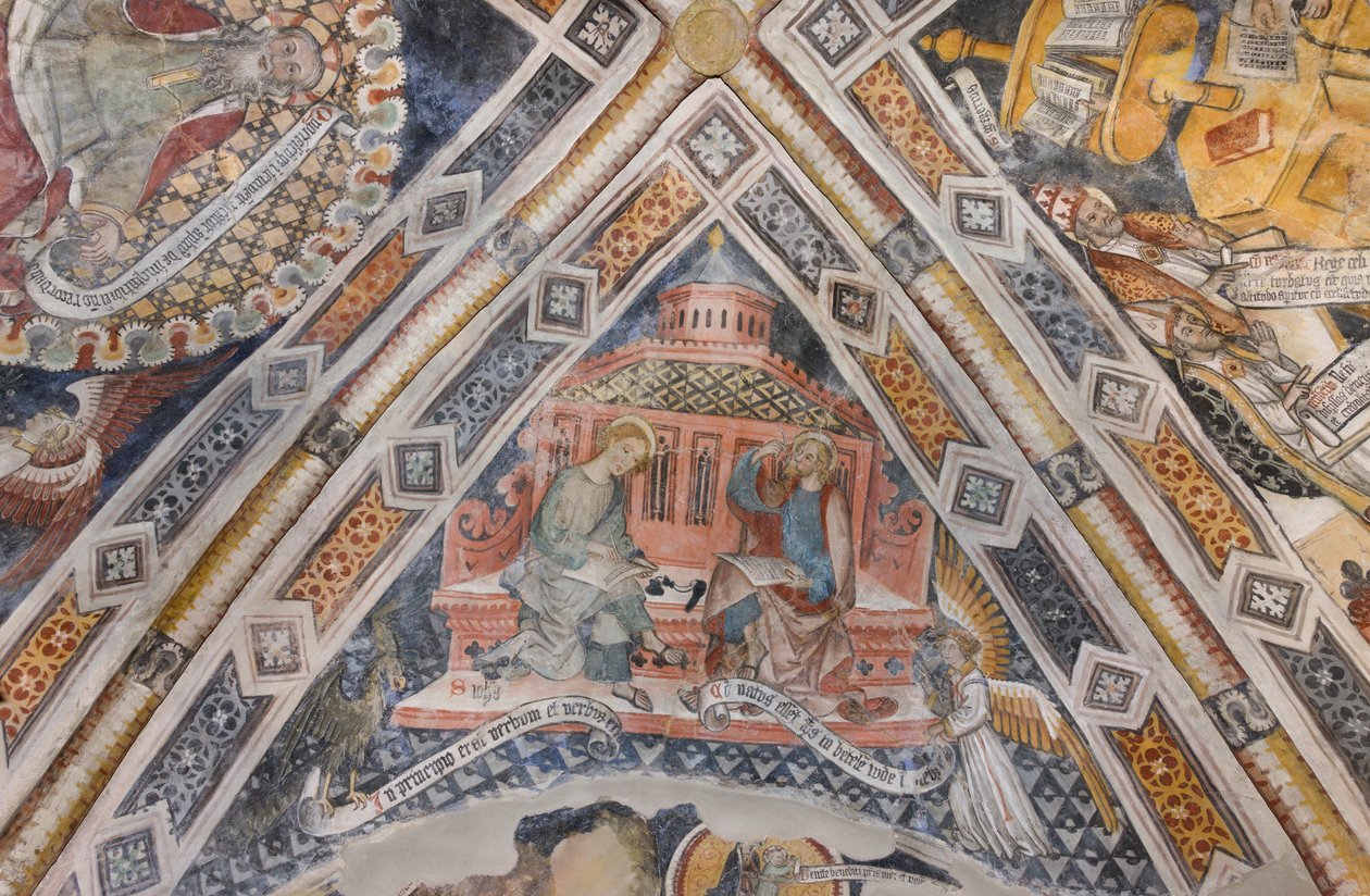 De evangelisten Sint Jan en Sint Matteüs door Pietro da (15th century) Saluzzo