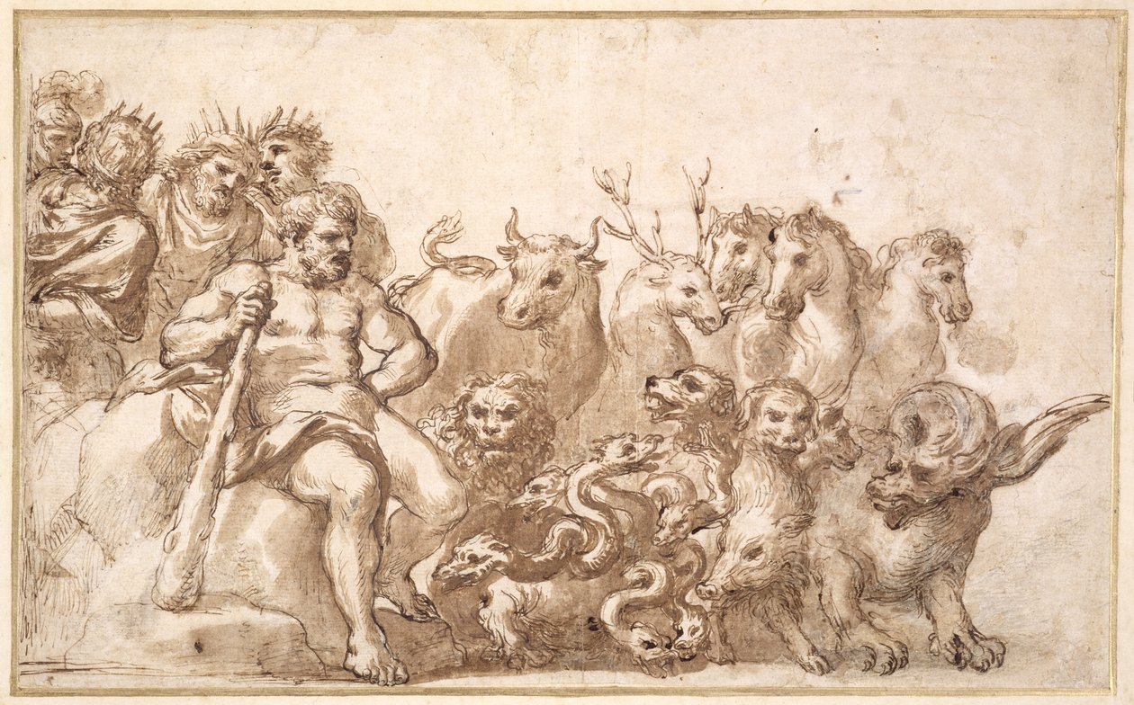 Allegorie van de werken van Hercules door Pietro da Cortona
