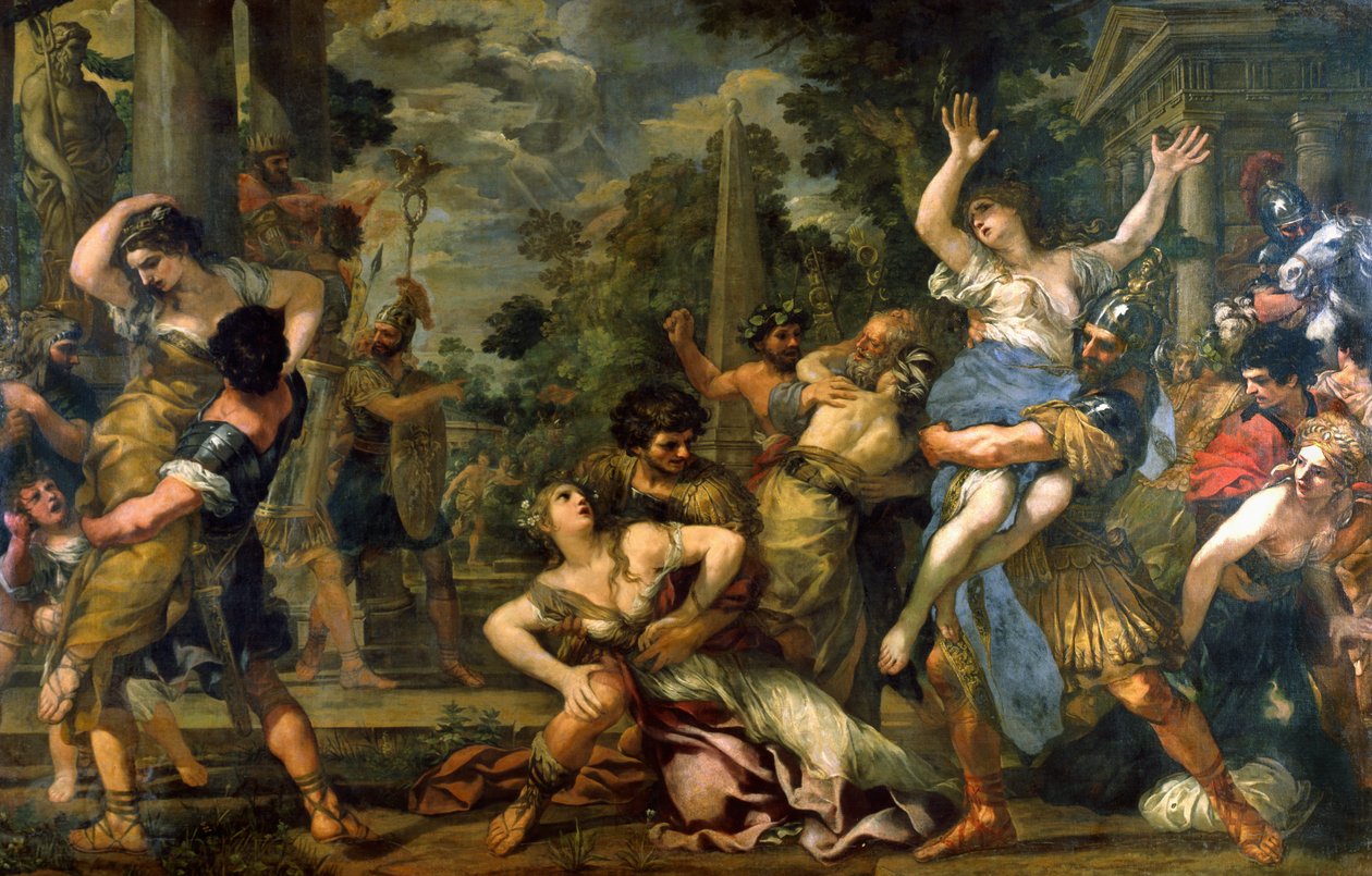 De Schaking van de Sabijnse Maagden door Pietro da Cortona