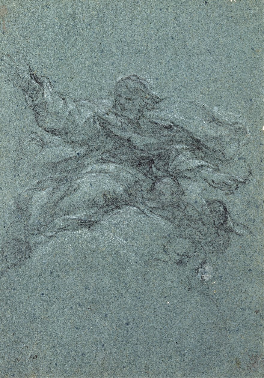 Studie van God de Vader door Pietro da Cortona