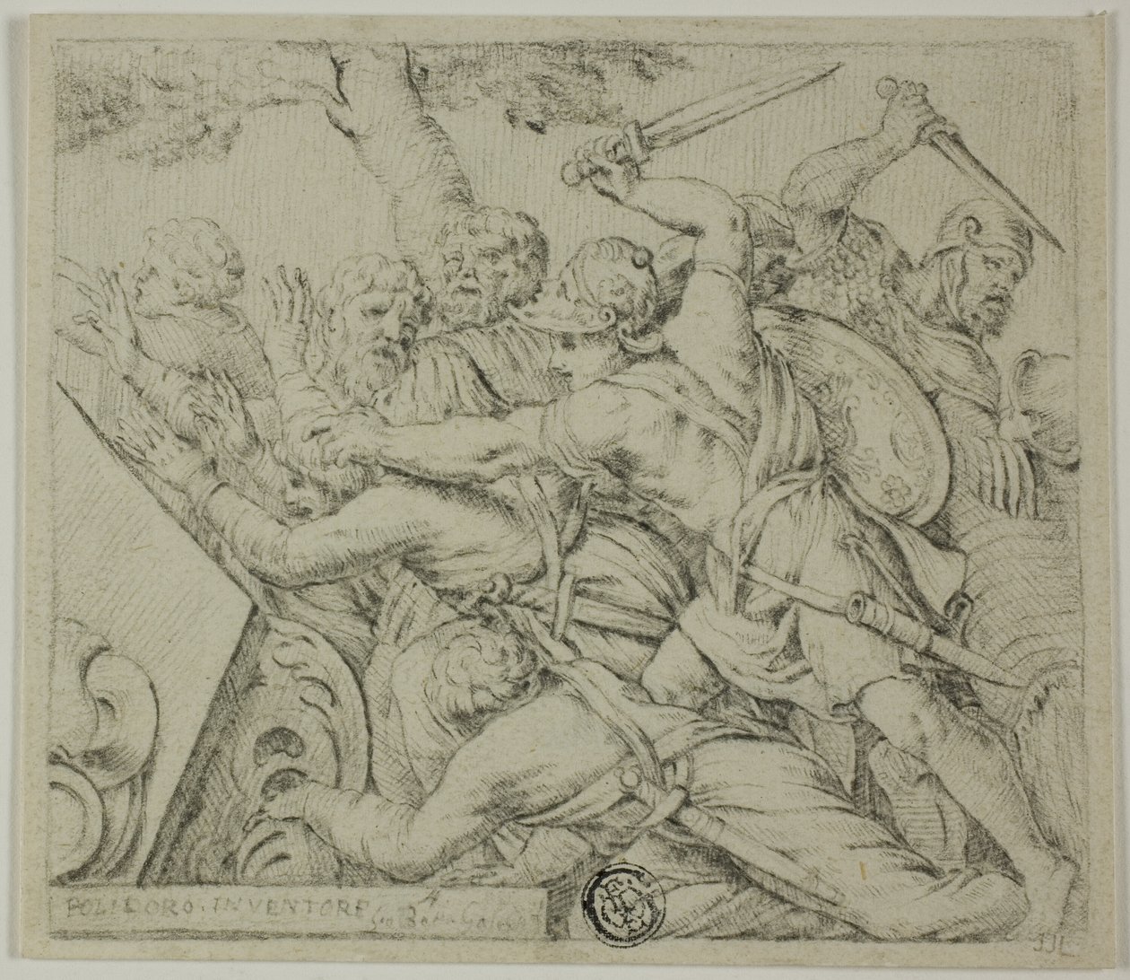 Soldaten van Cyrus Scheuren het Leger van Spargabise uit Elkaar door Polidoro da Caravaggio
