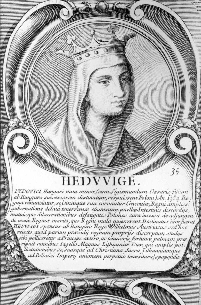 Portret van St. Jadwiga door Polish School