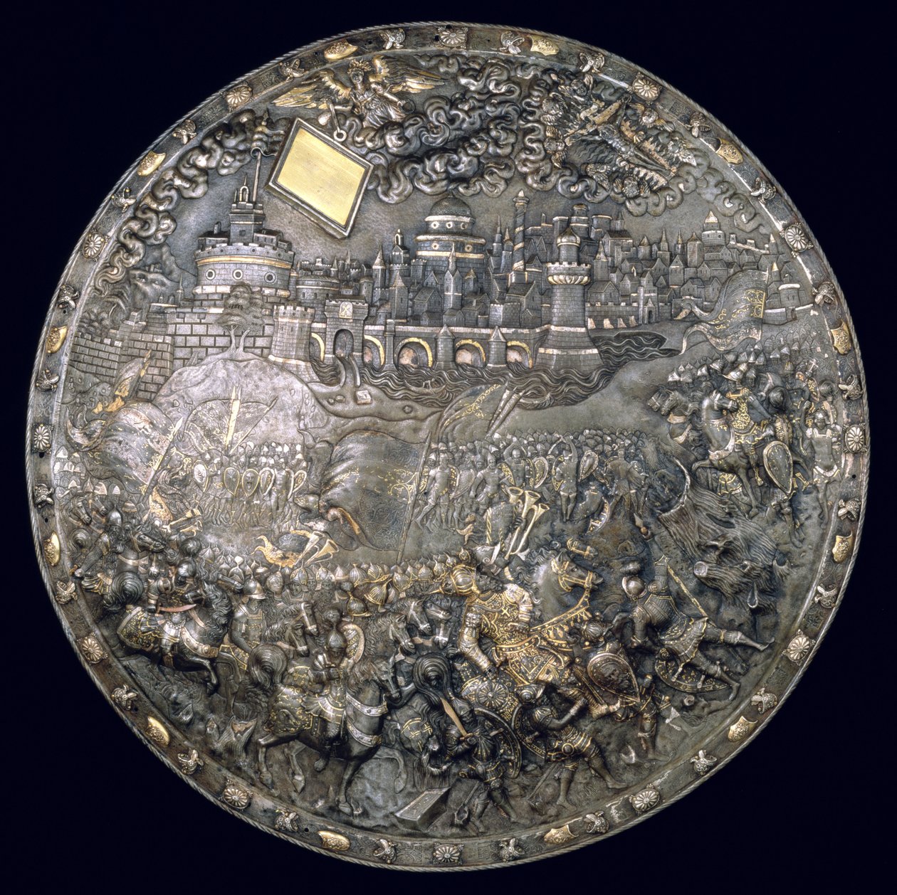 Fortune Telling Shield van koning Jan III Sobieski door Polish School