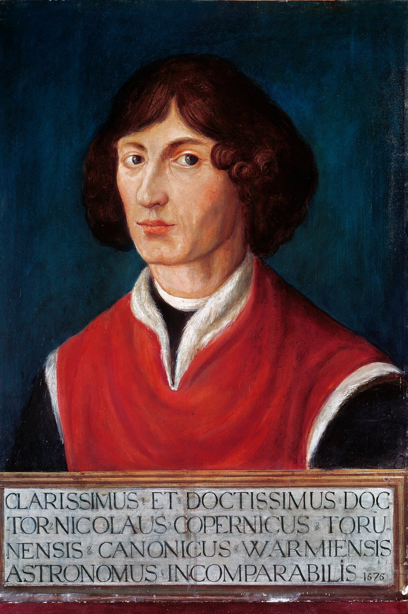 Portret van Nicolaus Copernicus door Polish School