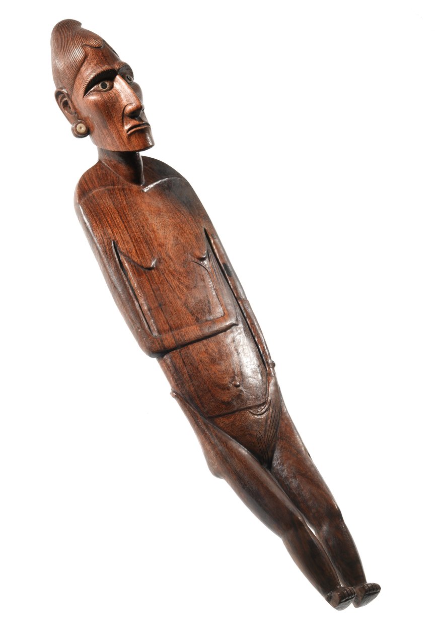 Vrouwelijke figuur (moai papa) van Rapa Nui (Paaseiland) door Polynesian School