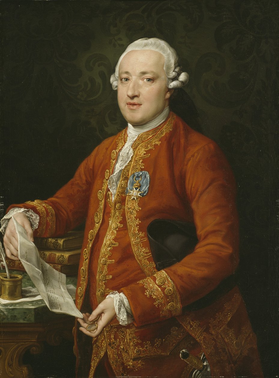 Don José Moñino y Redondo, Graaf van Floridablanca, c.1776 door Pompeo Girolamo Batoni