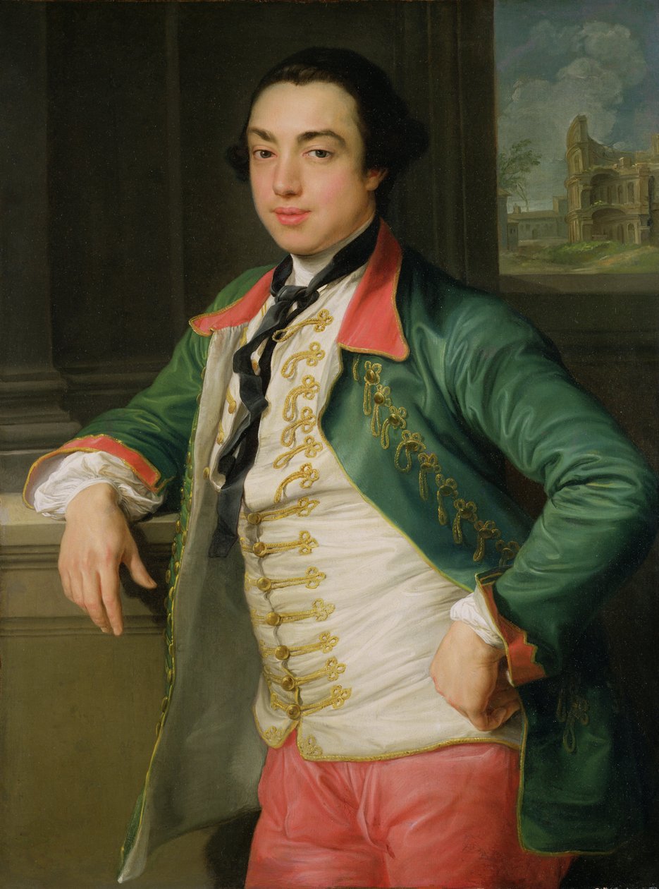 James Caulfield (1728-99), 4e Burggraaf Charlemont (later 1e Graaf van Charlemont) ca. 1753-56 door Pompeo Girolamo Batoni