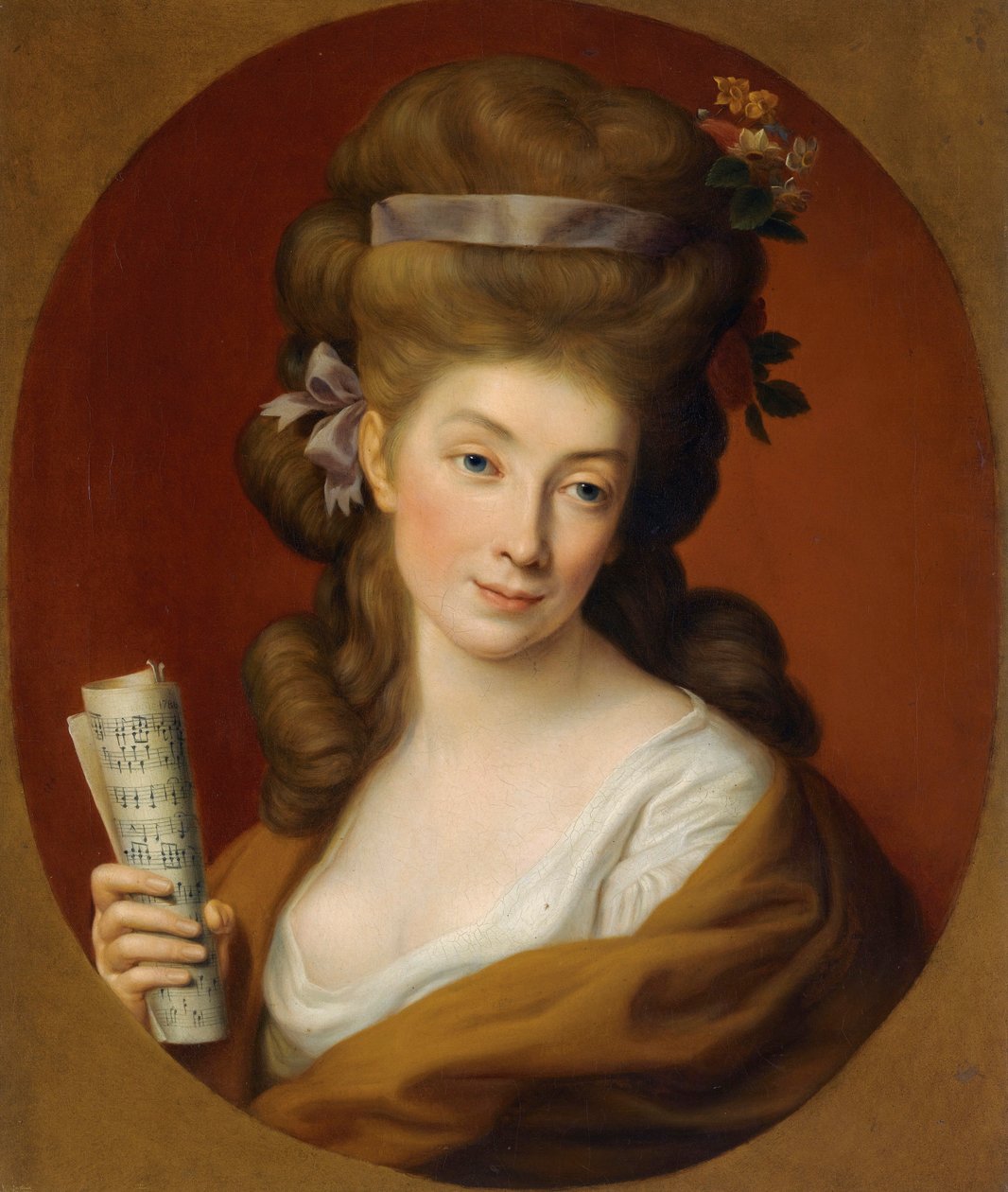 Portret van prinses Izabela Elzbieta Potocka, geboren Lubomirska (1736-1816) door Pompeo Girolamo Batoni