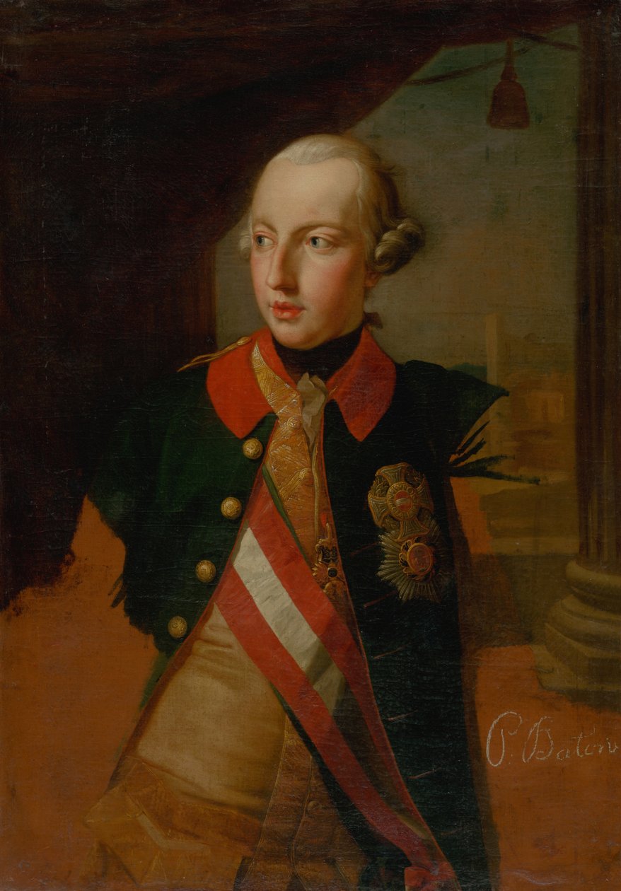 Portret van Keizer Jozef II 1741-1790, 1769 door Pompeo Girolamo Batoni