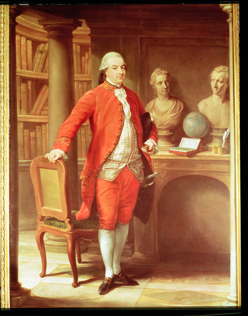 Portret van Sir Thomas Gascoigne, 8e Baronet door Pompeo Girolamo Batoni