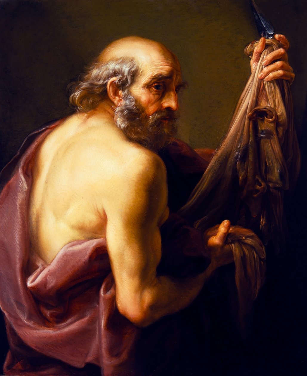 Sint Bartholomeus (halflang) door Pompeo Girolamo Batoni