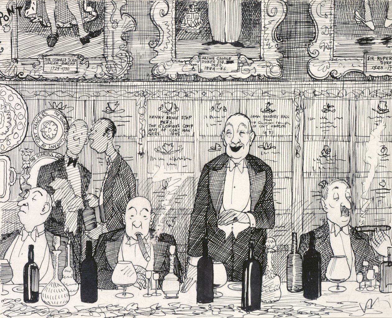 Voorliefde voor het lachen om onze eigen anekdotes, gepubliceerd in Punch, 10 februari 1937 door Pont 1908 40 Pont 1908 40