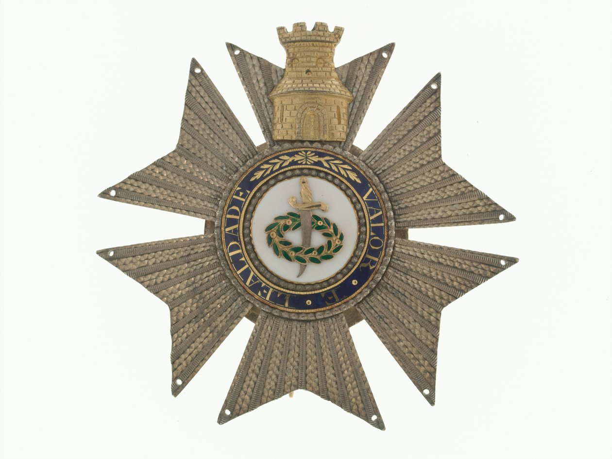 Insigne, Orde van de Toren en het Zwaard, Portugal, Generaal Sir Galbraith Lowry Cole door Portuguese School