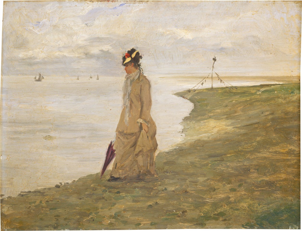 Vrouw aan de Kust door Possibly French 19th Century