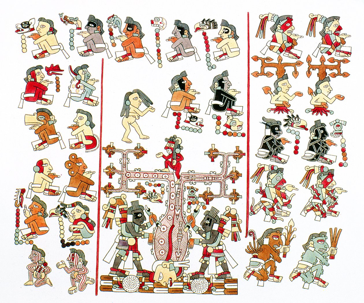 Facsimile kopie van Codex Mexicanus van Wenen door Pre Columbian
