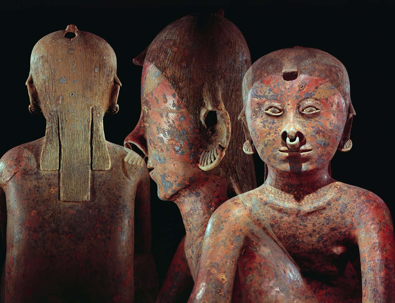 Details van Zittende Figuur, Chinesco Cultuur door Pre Columbian Pre Columbian